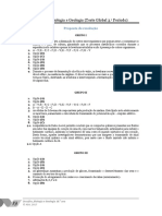 Prova Escrita de Biologia e Geologia - Teste Global 3.o Período - Proposta de Resolução