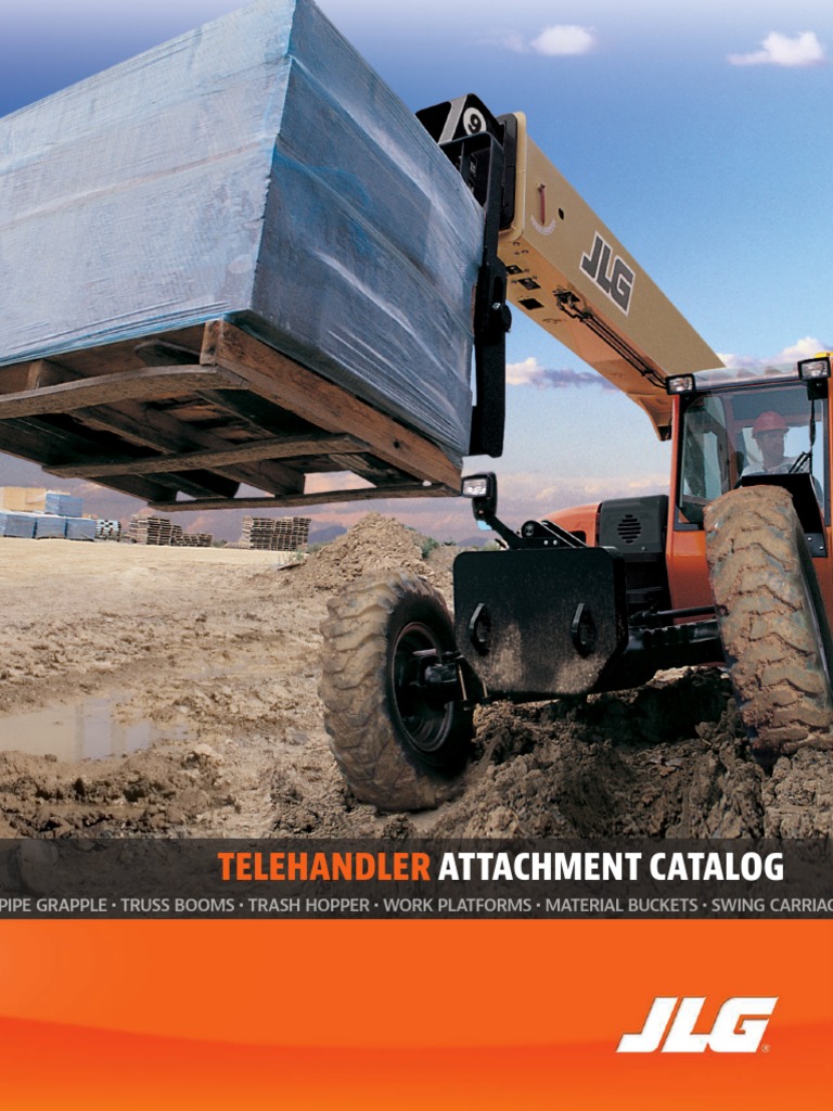 JLG Telehandler Attachment Catalog PDF Menu