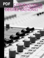 2017 Music Production Sound Engineering Degree