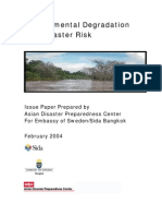Environmental Degradation and Disaster Risk