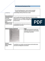 pdp professional development plan semester 4