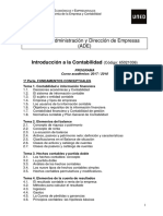 Programa Introducción a La Contabilidad. Curso 2017-2018