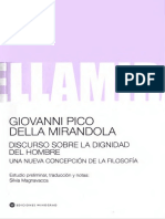 Pico Della Mirandola - Discurso Sobre La Dignidad Del Hombre PDF