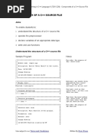 Components of a Source File