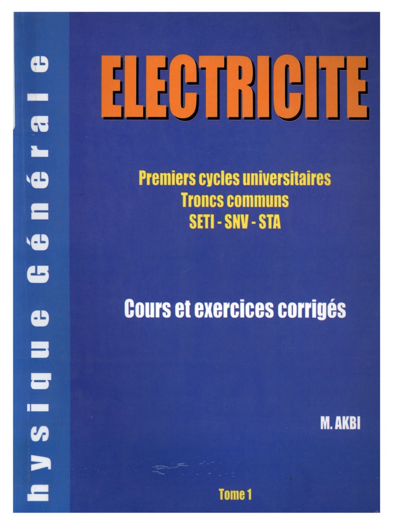 Force Et Champ électrostatique Exercices Corrigés 1ère S Pdf
