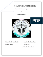 Chanakya National Law University: History Final Draft of Project On "Surat Settlement"