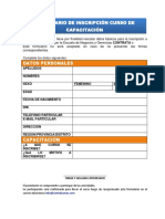 Modelo de Formulario Deinscripcion