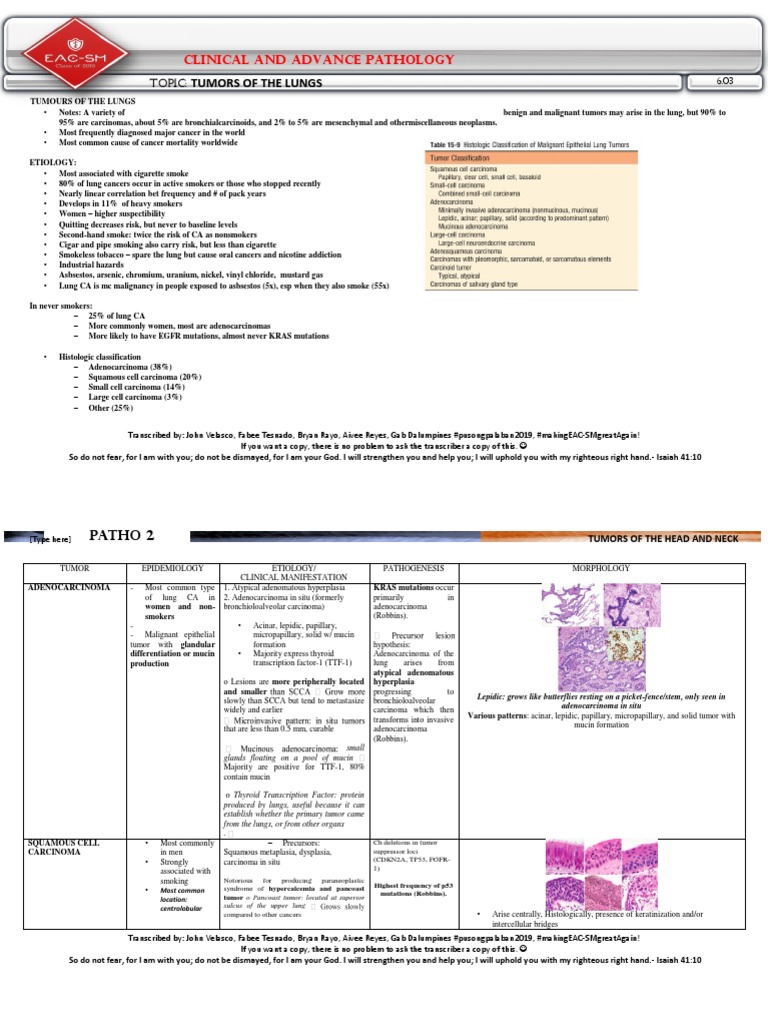 Lungs Benign and Malignant | PDF | Adenocarcinoma | Lung Cancer