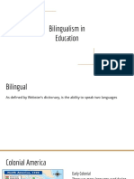 Bilingualism in Education