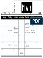 May Calendar