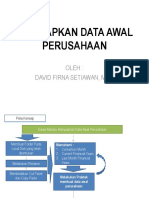 Menyiapkan Data Awal Perusahaan