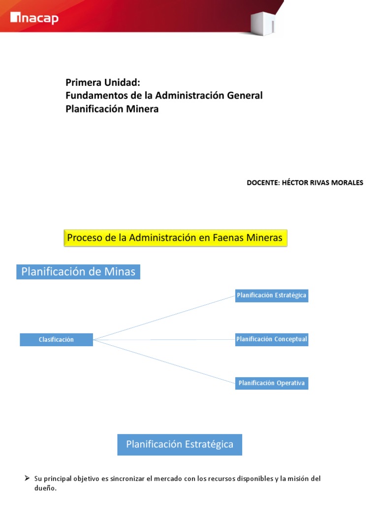 Planificacion Minera | PDF | Planificación | Planificación estratégica