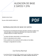 Normalizacion de Base de Datos y 2fn