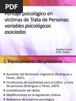Peritaje Psicológico en Víctimas de Trata de Personas