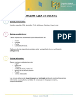 Consejos Buen Cv