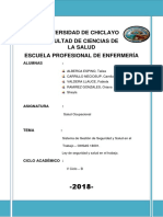 Ley de Seguridad y Salud Del Trabajo Ohsas