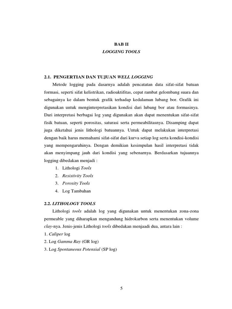 Well Logging Tools Overview Pdf Teaching Methods Materials