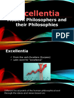Excellentia: Modern Philosophers and Their Philosophies