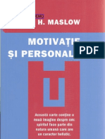 Motivatie Si Personal It Ate A H Maslow