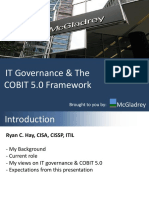 It Governance & The Cobit 5.0 Framework: Mcgladrey
