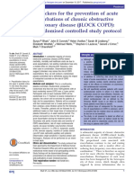 β-Blockers for the prevention of acute exacerbations of chronic obstructive pulmonary disease (βLOCK COPD) : a randomised controlled study protocol