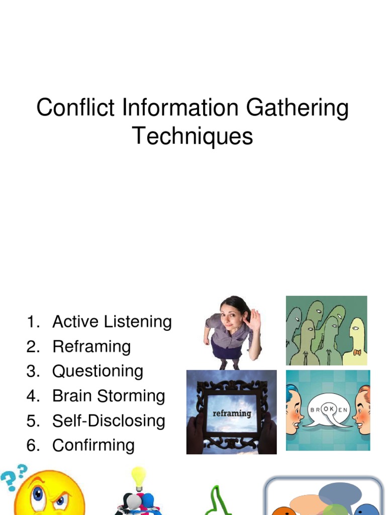 Conflict Information Gathering Techniques | PDF | Communication ...