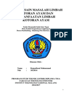 Penyelesain Masalah Limbah Kotoran Ayam Dan Pemanfaatan Limbah Kotoran Ayam