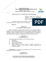 Resolução 15 - Consepe - UFVJM - Estabelece Normas para o TCC