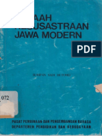 Telaah Kesusastraan Jawa Modern (1975) PDF