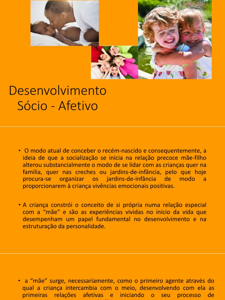 Desenvolvimento Socioafetivo Infantil | PDF | Família | Conceitos ...