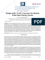 Design of DC To DC Converter For Hybrid Wind Solar Energy System
