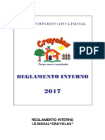 Reglamento Interno Inicial Crayola S