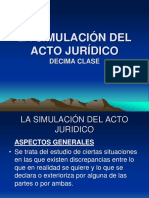 10 Ma Clase La Simulacion Del Acto Juridico 10