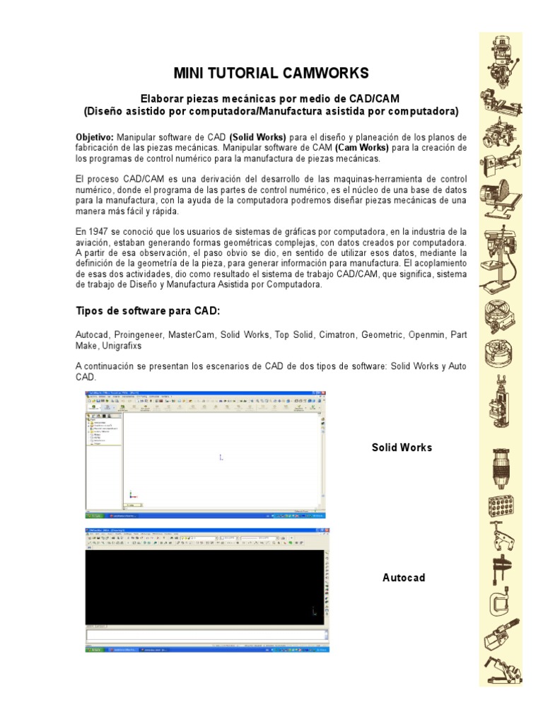 Camworks Mini Tutorial | PDF