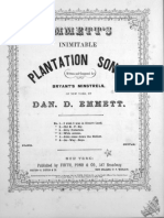 Billy Patterson - Dan Emmett (1860)