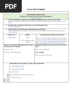 Lesson Plan Template