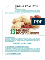 13 Khasiat Kacang Tanah Untuk Kesehatan