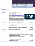 Mochamad Nur Ramadhani, S.KG: Biodata