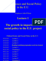 Political Issues and Social Policy: in The E.U