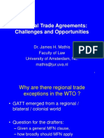 Regional Trade Agreements: Challenges and Opportunities