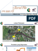 Pekerjaan Bored Pile P4 Dan P5: Pembangunan Jalan Tol Cimanggis - Cibitung SEKSI 2 STA. 27+070 - 50+373