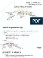 Architecting For High Availability: Sajee Mathew Solutions Architect