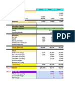 Operation Expenses and Sales Analysis for Stationery Business Over 5 Years