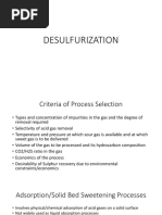 DESULFURIZATION