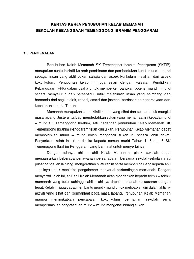 Persatuan Memanah Pdf