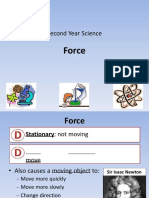 Force: Second Year Science