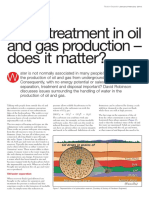Water Treatment in Oil and Gas Production - Does It Matter?