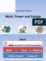 Work, Power and Energy: Second Year Science