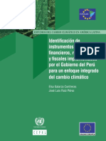 Instrumentos Económicos Financieros Regulatorios y Fiscales Cambio Climático Perú