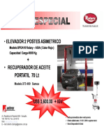 OFERTA ROTARY Elevador 2 Postes Marzo 2018